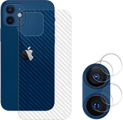SOMTONE Screen Guard for Apple iPhone 12 mini 5G Camera Lens Glass Protector | Anti-Scratch | Edge to Edge Full Coverage | 9H Hardness (BACK CARBON FIBER SKIN WITH CAMERA LENS PROTECTOR)(Pack of 2) SOMTONE Screen Guard for Apple iPhone 12 mini 5G Camera Lens Glass Protector | Anti-Scratch | Edge to Edge Full Coverage | 9H Hardness (BACK CARBON FIBER SKIN WITH CAMERA LENS PROTECTOR)(Pack of 2)