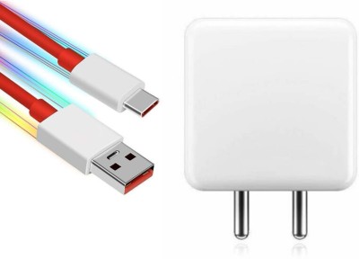 Wrapo 33 W SuperVOOC 5 A Mobile Charger with Detachable Cable(WHITE & RED, Cable Included)