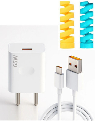 ShopReals Wall Charger Accessory Combo for 67W Xiaomi Redmi K40 / K 40 Quick Dash Flash Super Vooc(White)