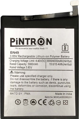 Pintron Mobile Battery For  Xiaomi Mi Redmi 7A Mobile Battery for Xiaomi Mi Redmi 7A (BN49) with 90 Days Warranty