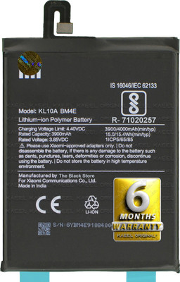 Kaeel Original Mobile Battery For  Xiaomi Pocophone F1 M1805E10A, Poco F1 BM4E 6 Months Warranty.