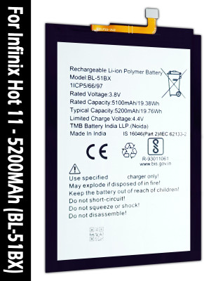 SUFO Mobile Battery For  Infinix Hot 11 - 5200MAh