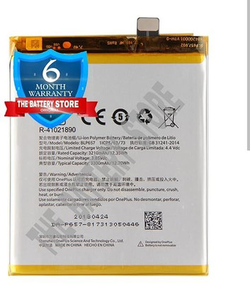 THE BATTERY STORE Mobile Battery For  OnePlus Orignal BLP657 Oneplus 6 Battery with 6 Month Warranty
