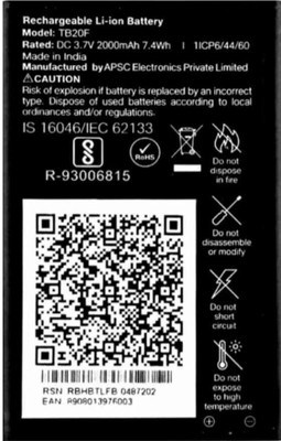 PREMBROTHERS Mobile Battery For  Jio mobile LYF / JIO keypad All mobile/ LF-2403N /F90M /F90B