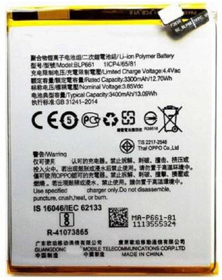 APTIVOS Mobile Battery For  Oppo F7 (CPH1819) (BLP661) 3400 mAh