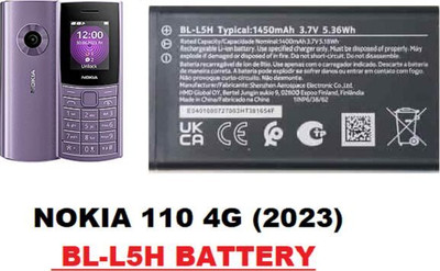 PARANDIV Mobile Battery For  NOKIA Original Nokia 110 4G 2023 (TA-1556) Battery BL-L5H – 1450mAh