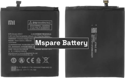 Mspare Mobile Battery For  Xiaomi Redmi Y1 | Model BN31 {3080mAH}