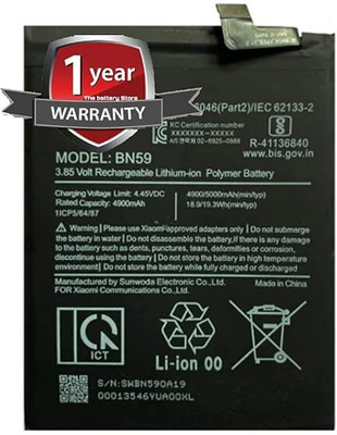 THE BATTERY STORE Mobile Battery For  Redmi Battery for Redmi Note 10S (Redmi Note 10) y with 1 Year Warranty