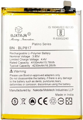 Boxtron Mobile Battery For  Original Oppo A15 / A15s / A3S (BLP817) / 4250mAh Capacity / 3.85V / Lithium Polymer Battery / 180 days Replacement Warranty