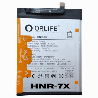 orlife Mobile Battery For  Honor 7X, 9i, Mate 10 Lite, 2 Plua | 7X ( 1 Year Replacement Warranty )