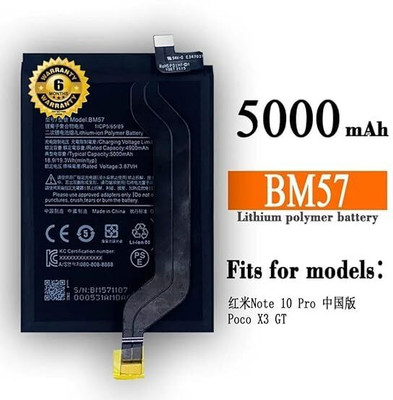 THE BATTERY STORE Mobile Battery For  Redmi Original BM57 Battery for Redmi Note 10 Pro/Poco X3 GT with 6 Month Warranty