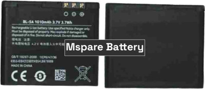 Mspare Mobile Battery For  Nokia Asha 502 | Model BL-5A {1010mAH}