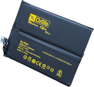 orlife Mobile Battery For  ONEPLUS 8T KB2000 KB2001 KB2003 KB2005, BLP801 (1 Year Replacement Warranty )