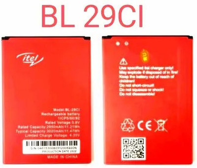 PARADISEECOM Mobile Battery For  ITEL / itel ORIGNAL ITEL A25/A25 PRO/ A26 / A36 BL-29Ci BATTERY (3020 MAH)