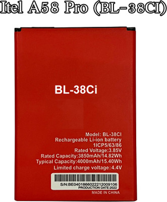 BKN Mobile Battery For  ITEL / itel ITEL A58 PRO BATTERY (BL-38Ci) 4000 MAH