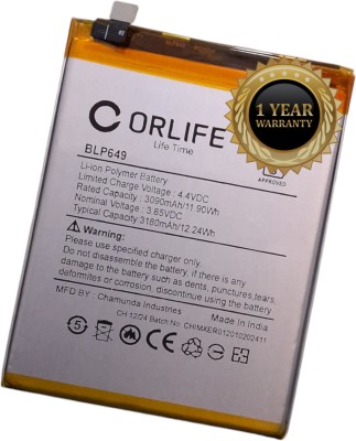 orlife Mobile Battery For  Oppo A83-2018, CPH1729, CPH1827, BLP649 (1 Year Replacement Warranty )