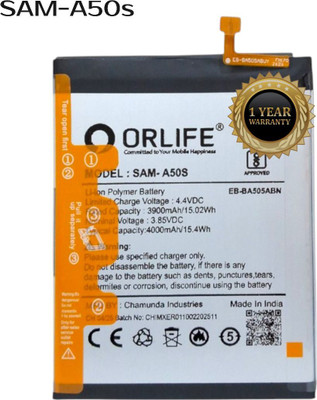 orlife Mobile Battery For  Samsung A50s / A30s EB-BA505ABU |A50s( 1 Year Replacement Warranty )