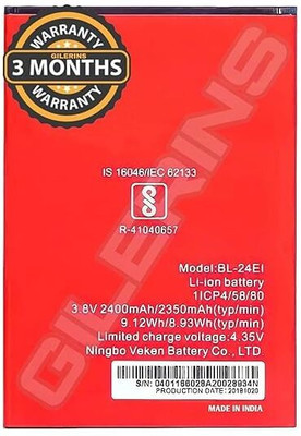 THE BATTERY STORE Mobile Battery For  Itel Itel A40 / A41 A44 Pro / iT1508/ IT-1508 /24Ei / BL-24EI with 6 Months Warranty
