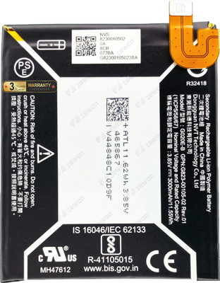 Zewon Mobile Battery For  Google Pixel 3a G020A G020E G020B Battery 6 Months Warranty*