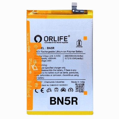 orlife Mobile Battery For  Xiaomi Redmi 12 / Redmi 12 5G / POCO M6 Pro 5G | BN5R ( 1 Year Replacement Warranty )