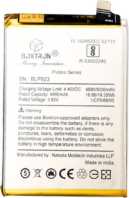 Boxtron Mobile Battery For  Original Oppo A77 5G / A57s /A57 4G (BLP923) 5000mAh 3.85 V / 180 Days Replacement Warranty