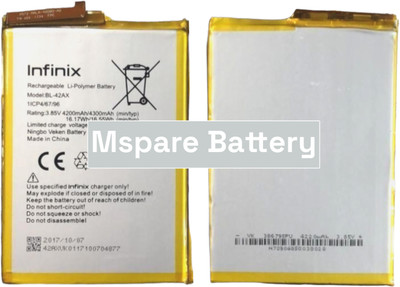 Mspare Mobile Battery For  Infinix Note 4 | Model BL-42AX {4300mAH}