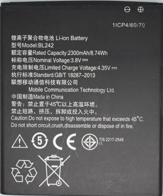 FULL CELL Mobile Battery For  Lenovo A6000 , A6000 Plus (BL242)