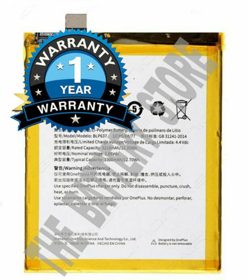 THE BATTERY STORE Mobile Battery For  OnePlus Battery for OnePlus 5 / OnePlus 5T Battery with 1 Year warrenty