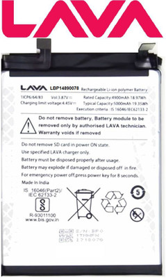 PARADISEECOM Mobile Battery For  LAVA Original Lava LBP14890078 Battery For Mobile Battery For Lava Blaze , LZX403
