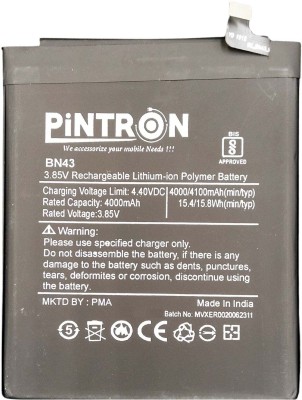 Pintron Mobile Battery For  Xiaomi MI Red.mi Note 4 Mobile Battery for Xiaomi MI Red.mi Note 4 (BN43) with 90 Days Warranty