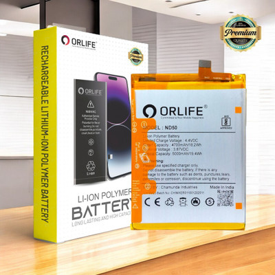 orlife Mobile Battery For  Motorola G31,G42,G62 5G|ND50 ( 1 Year Replacement Warranty )