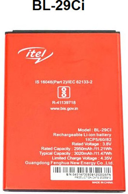 BKN Mobile Battery For  ITEL / itel ITEL A25 / A25 PRO / A36 /ITEL 29CI/ A36 MOBILE BATTERY 3020 MAH (BL-29Ci)