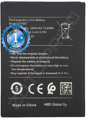 ZQTCIPRINO Mobile Battery For  Nokia Original V3760T Battery for Nokia C2 Model:V3760T with 1 Year Warranty