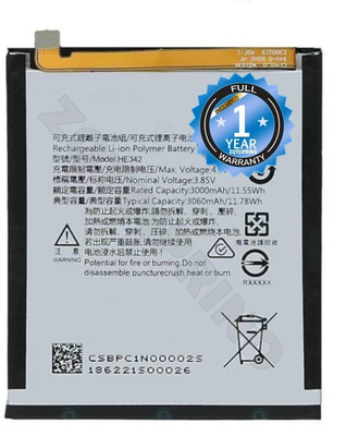 THE BATTERY STORE Mobile Battery For  Nokia HE342 Nokia 7.1 Plus /6.1/5.1 /X6 2018/TA-1099/TA-1103 with 1 Year Warranty
