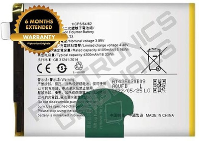 FLIPTRONICS ORIGINALS Mobile Battery For  Vivo Original B-T3 Battery for Vivo V23 5G (4200mAh) with 6 Months Warranty