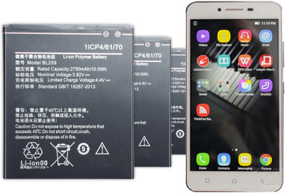 Mstore Mobile Battery For  Lenovo BL-259 Compatible for Lenovo Vibe K5 K5 Plus K5+ A6020 A40 -{2750mAh}