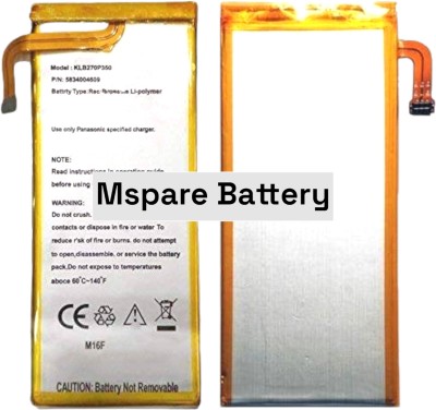 Mspare Mobile Battery For  Panasonic Eluga I3 | Model KLB270P350 {2700mAH}