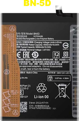 BKN Mobile Battery For  XIAOMI / REDMI / POCO / Mi BN5D Battery for Redmi Note 11 (2201117TG, 2201117TI, 2201117TY, 2201117TL)