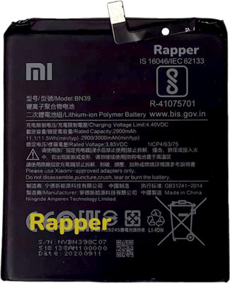 RAPPER Mobile Battery For  Redmi Go / Redmi Note 7 / Mi Play {3000mAH}