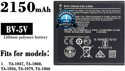 THE BATTERY STORE Mobile Battery For  Nokia BV-5V Nokia 1 TA-1047/ TA-1060/ TA-1056/TA-1079 /TA-1066 with 1 Year Warranty