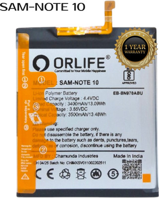 orlife Mobile Battery For  Samsung NOTE 10 (SM‑N970*) |NOTE10 ( 1 Year Replacement Warranty )