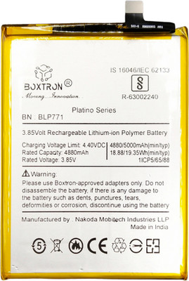 Boxtron Mobile Battery For  Original OPPO Realme 7i / Realme C3 / Realme 6i BLP771- 5000mAh. 3.85V / Lithium Polymer Battery / 180 Days Replacement Warranty