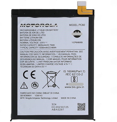 BRAVEHEART Mobile Battery For  Motorola Motorola Moto G54 (PC60) 6000mAh | 3 Months Warranty