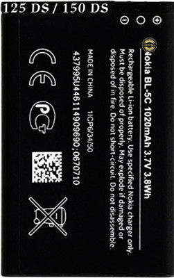 FEkart Mobile Battery For  Compatible Nokia BL-5C/125 DS/150 DS 1020mA