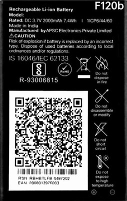 NEWSHAH Mobile Battery For  Compatible Jio Jio Phone F120b / All Jio Keypad Mobile 2000mAh