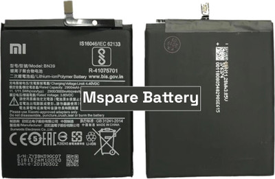 Mspare Mobile Battery For  Xiaomi Redmi Go / Redmi Note 7 / Mi Play | Model BN39 {3000mAH}