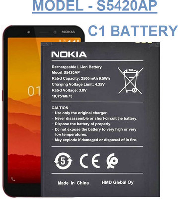 BKN Mobile Battery For  NOKIA Nokia C1 TA-1165 S5420AP (2500mAh) BATTERY HIGH BACK UP