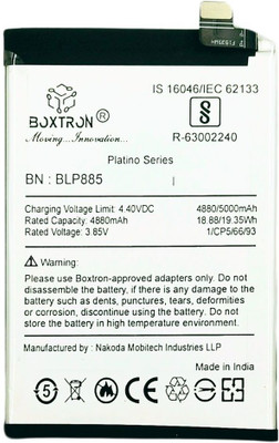 Boxtron Mobile Battery For  Original Oppo A76 CPH2375 BLP885 / 3.85V / 5000mAh Battery Capacity / Lithium Polymer Battery / 180 Days Replacement Warranty
