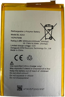 RAPPER Mobile Battery For  INFINIX Note 4 x572 BL-42AX BL 42 AX