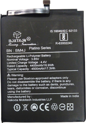Boxtron Mobile Battery For  Original Mobile Battery for Xiaomi Redmi Note 8 Pro BM4J 4500mAh / 3.85V / Lithium Polymer Battery / 180 Days Replacement Warranty